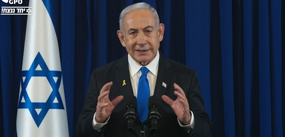 Sem citar morte de chefe do Hamas, Netanyahu diz que Israel deu ‘golpes esmagadores’ em aliados do Irã