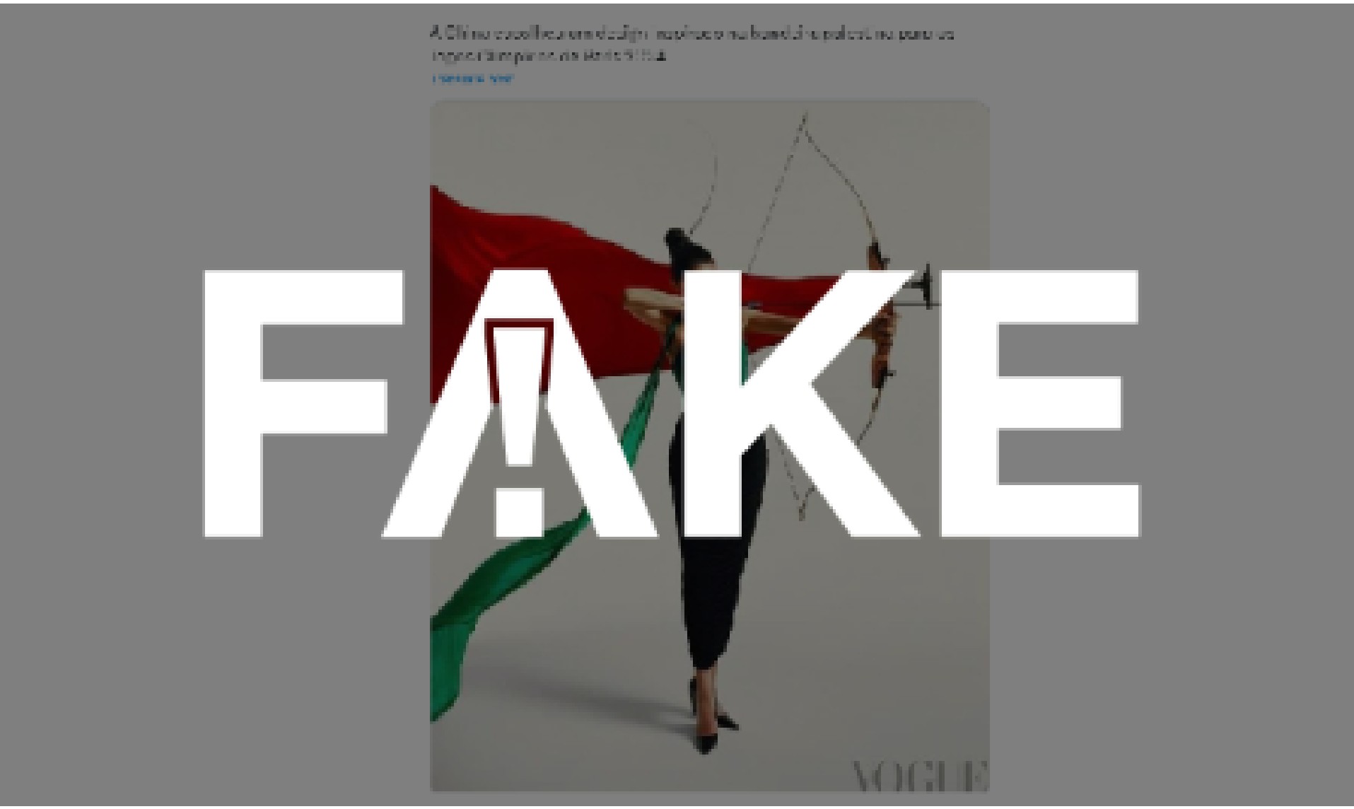 É #FAKE que uniforme de atletas chineses nas Olimpíadas de Paris é inspirado em bandeira da Palestina
