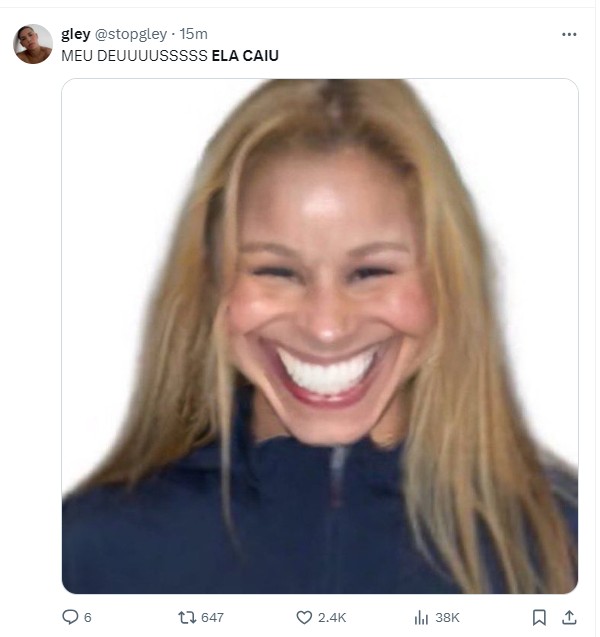 ‘Ela caiu’: brasileiros comemoram queda de Biles na trave e falam em ‘roubo’ da medalha de Rebeca; veja memes