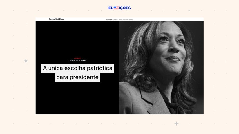 Jornal ‘The New York Times’ e revista ‘The New Yorker’ declaram apoio a Kamala Harris