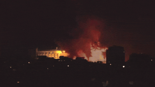 VÍDEO: Aviões pousam no aeroporto de Beirute em meio a fortes explosões