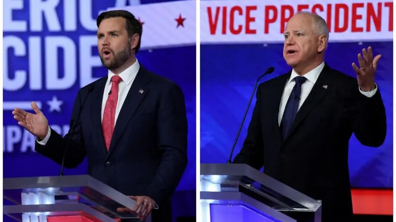 Tim Walz x J.D. Vance: quem ganhou o debate entre candidatos a vice-presidente nos EUA?